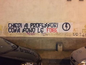 Lamezia, azione del Blocco Studentesco in ricordo dei martiri delle foibe 2