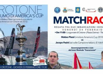 Oggi, Matteo Plazzi a Crotone, vincitore dell’America’s Cup