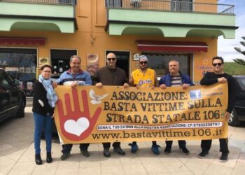 Andrea, a Calopezzati sopo 330 Km sulla S.S.106