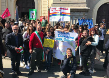 Crucoli presente alla manifestazione di Locri contro tutte le mafie