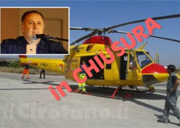 Il Sindaco Parrilla sulla soppressione base Elisoccorso di Cirò Marina