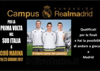 Il Real Madrid a Cirò Marina, un Campus in estate per scovare i talenti calabresi