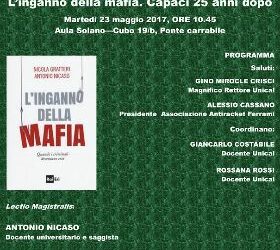 Antonio Nicaso all’Unical per l’80° seminario di Pedagogia della R-Esistenza