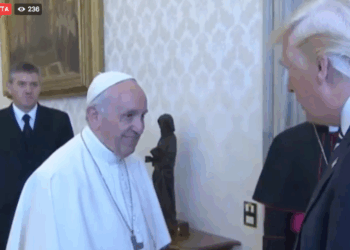 Il presidente degli Stati Uniti, Trump in visita a Roma