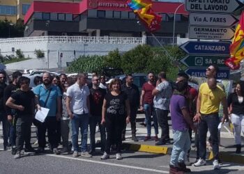 Manifestazione dei lavoratori della Vigilanza Diurna e notturna di Catanzaro