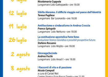 E-state con l’autore: ogni mercoledì di luglio Cariati ospita uno scrittore