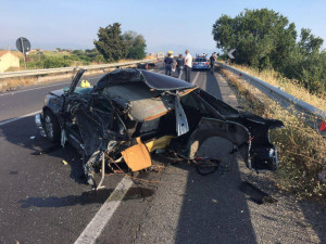 Lorenzo simeri vittima della SS106 in un impatto nella mattina di oggi a Rossano1