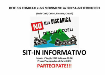 Rifiuti, Parentela (M5s) parteciperà al sit-in contro la discarica di Scala Coeli