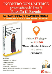 Sabato, il saggio La Madonna di Capocolonna, Luoghi e forme della devozione mariana a Crotone