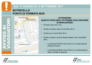 Trenitalia Treni Punto di fermata bus a Botricello