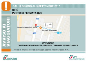 Trenitalia Treni Punto di fermata bus a Cirò