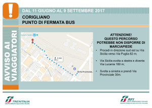 Trenitalia Treni Punto di fermata bus a Corigliano
