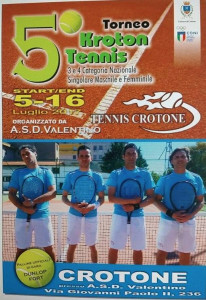 Uno sport popolare ed amato come il tennis trova la sua vetrina ideale con il torneo Kroton Tennis2