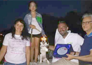 Il cane Hope vince il primo posto alla gara amatoriale organizzata dall”Oasi rifugio Crotone”