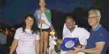 Il cane Hope vince il primo posto alla gara amatoriale organizzata dall”Oasi rifugio Crotone”