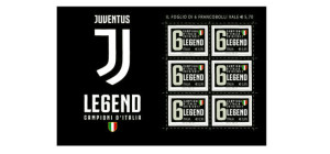 Un francobollo celebra la squadra di calcio campione d’italia