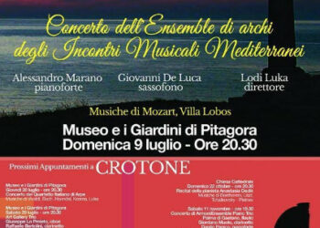 stagione concertistica “Incontri Musicali Mediterranei” del Consorzio Jobel