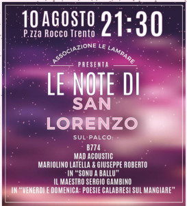10 Agosto Note di Musica sotto le Stelle a Cariati