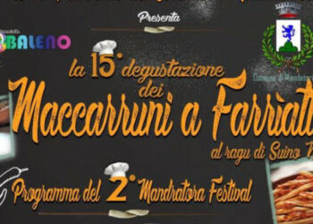 Domenica 13 a Mandatoriccio, Maccarruni a farriatti per tutti