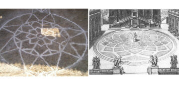 Il disegno nell’atrio del Castello di Cirò simile a quello in Campidoglio ideato da Michelangelo