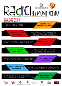 Radici In Movimento a Roccabernarda dal 11 agosto al 3 settembre 2017