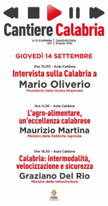 Al via domani i lavori di Cantiere Calabria