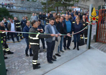 A Taverna apertura della sede del Distaccamento Volontario dei Vigili del Fuoco