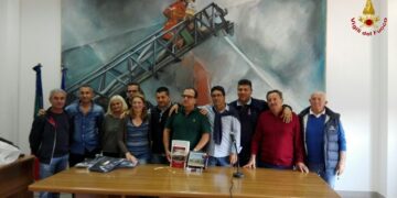 Delegazione del Comune di Falerone in visita al comando provinciale dei Vigili del Fuoco di Crotone