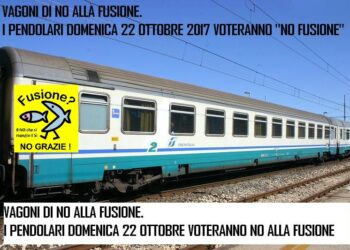 I Pendolari della linea Jonica per il No fusione di Rossano e Corigliano