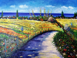 Tonio Fortebraccio, Francesco Mangialardi e Michele Potenza in una mostra en plein air (2)