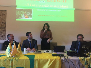 Erika Lopez di Catanzaro è la nuova Leader regionale di Giovani Impresa Coldiretti - da sx Molinaro, Perrone, Erica Lopez, Cosentini