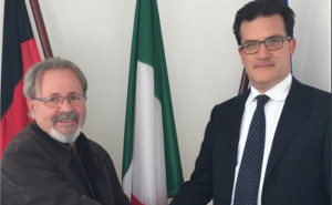 Il nuovo Console Generale Taborri incontra il Presidente del Comites di Hannover Scigliano