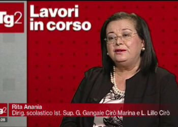 La Dirigente Scolastica Rita Anania di Cirò Marina al programma di Rai Due “Lavori in corso”