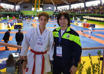 Esordio Nazionale di Piero Riga al 28° Campionato Italiano Esordienti A di Karate