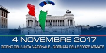 Sabato 4 novembre 2017, Celebrazione del giorno dell’Unità Nazionale e giornata delle Forze Armate