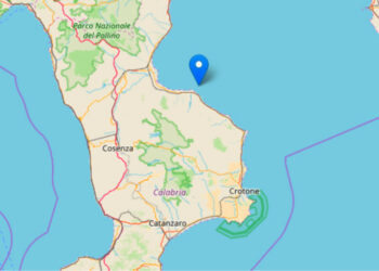Terremoto in Calabria, scossa di magnitudo 2.5 nel mare zona Mirto Crosia-Rossano