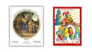 Due Francobolli dedicati al Santo Natale