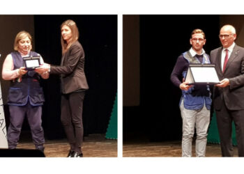 I Campioni Italiani di Tiro, Maria Rosaria Pettinato e Emmanuel Gentile premiati dal Coni Crotone