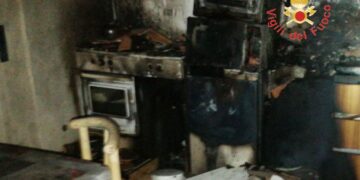 In fiamme un abitazione nella notte a Caraffa di Catanzaro