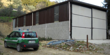 Scoperto capannone rurale abusivo a San Mauro Marchesato, denunciati due fratelli