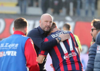 Crotone-Chievo 1-0, mister Zenga e Budimir nel post gara