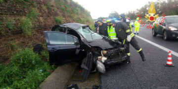 Incidente stradale sull’Autostrada del Mediterraneo A2 direzione Nord