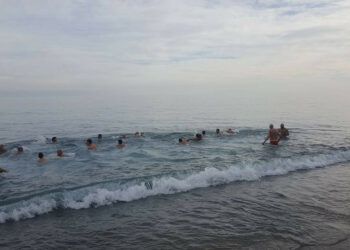 26 temerari al 7° Tuffo di Capodanno 2018 a Cirò Marina