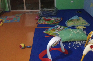 Atto vandalico asilo Sacconi l'assessore Romano commesso da gente senza cuore ma l'attività va avanti