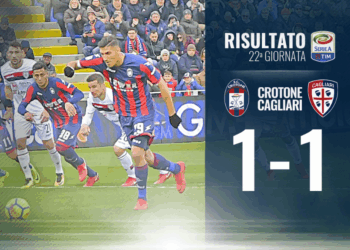 Calcio Seria A: Crotone vs Cagliari 1-1