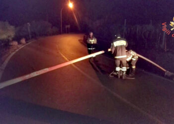 I Vigili del fuoco impegnate per tutta la scorsa notte, per numerosi interventi dovuti alle condizioni meteo