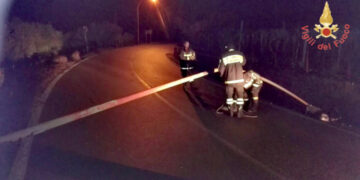 I Vigili del fuoco impegnate per tutta la scorsa notte, per numerosi interventi dovuti alle condizioni meteo