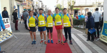 Cinque atleti della CiròRunners Arasarasa di Cirò Marina alla Terza Edizione Maratonina di Natale