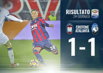 Calcio Seria A, Crotone vs Atalanta 1-1
