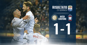 Calcio Seria A Inter vs Crotone 1-1
